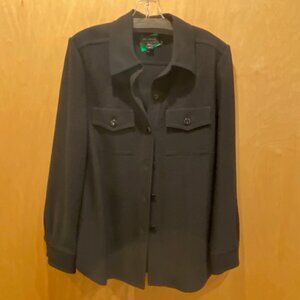 Black St. John shirt-jacket, L